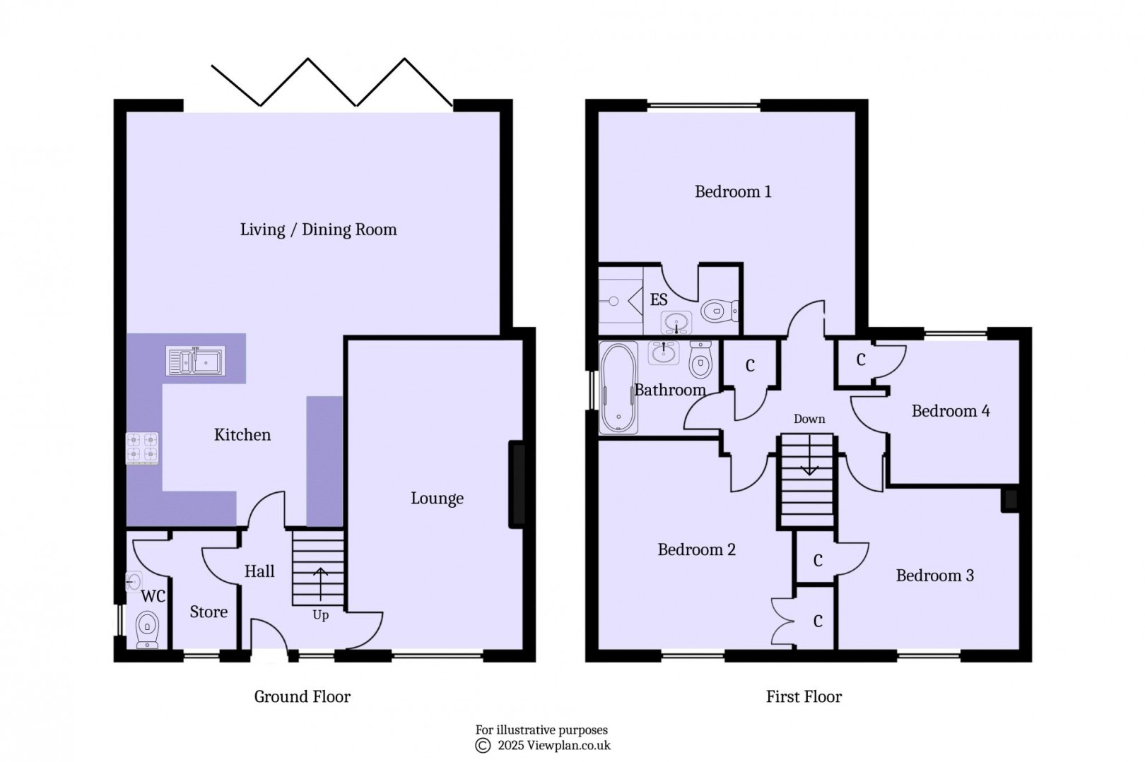 Floorplan for Castle Avenue, Penarth