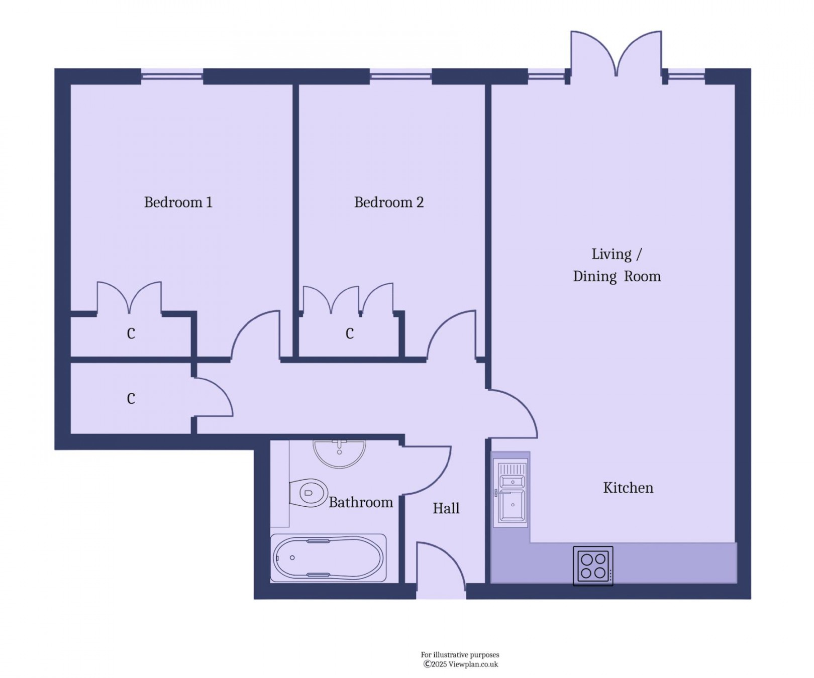 Floorplan for River Walk, Penarth