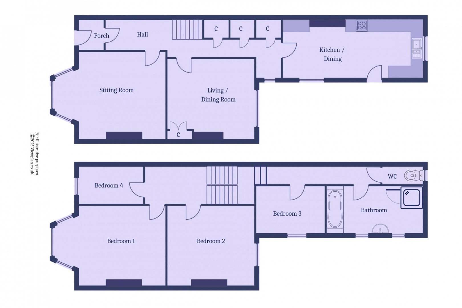 Floorplan for Windsor Road, Penarth