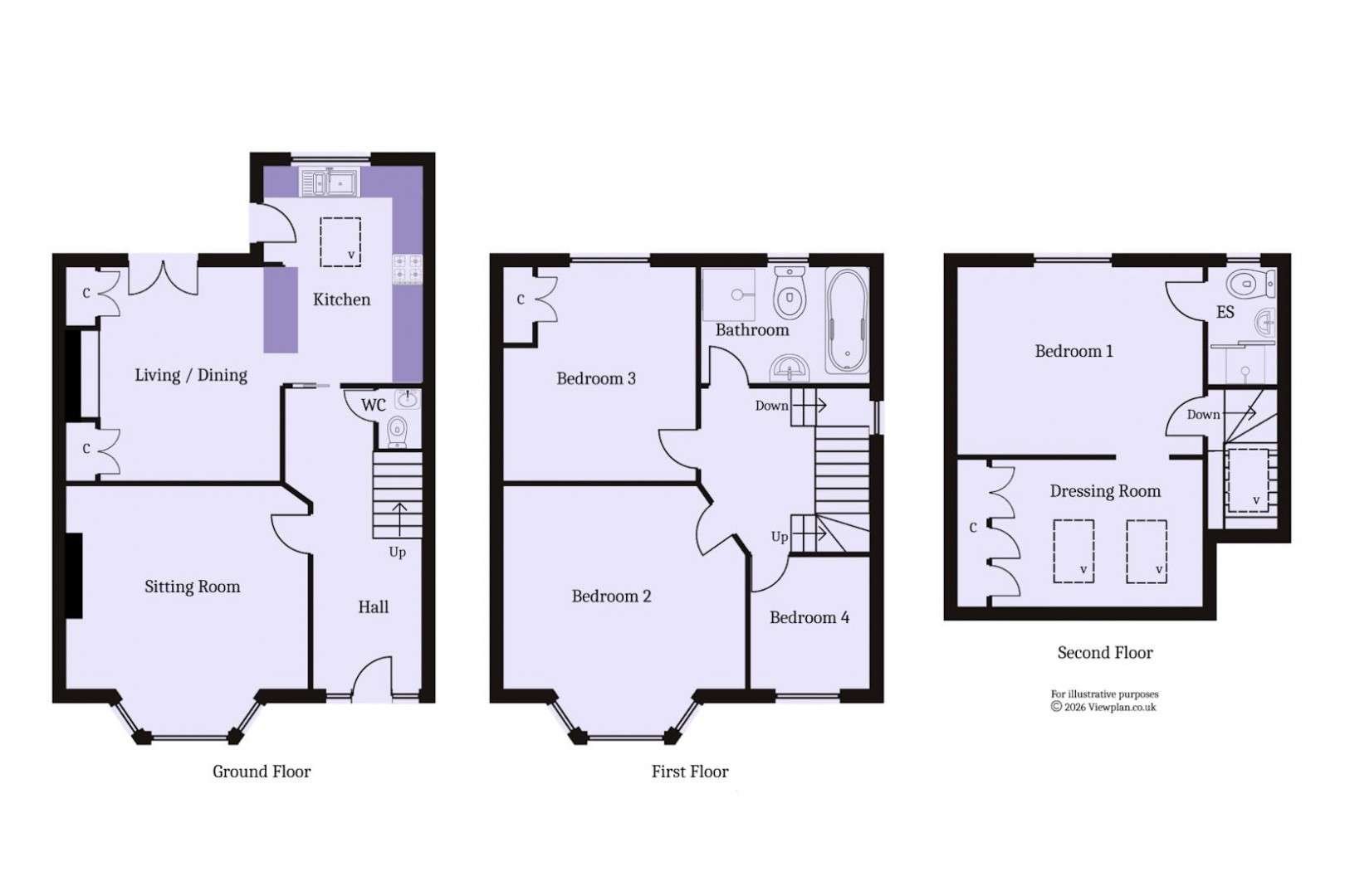 Floorplan for Countess Place, Penarth