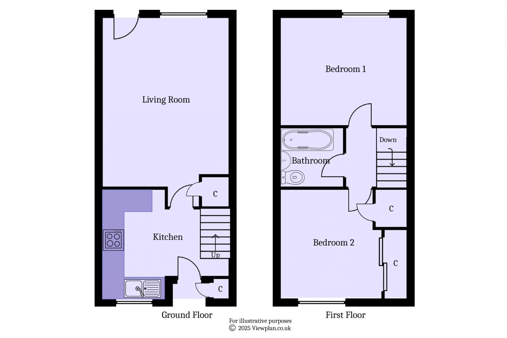 Floorplan for Plas Glen Rosa, Penarth