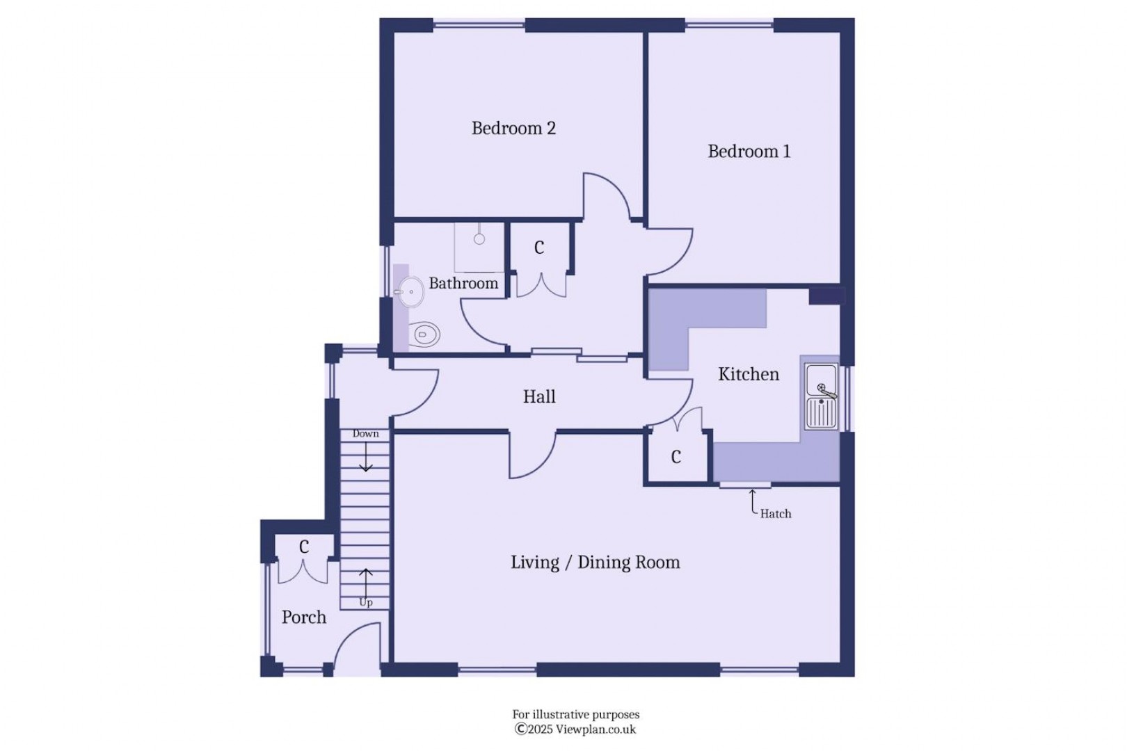 Floorplan for Dryden Road, Penarth