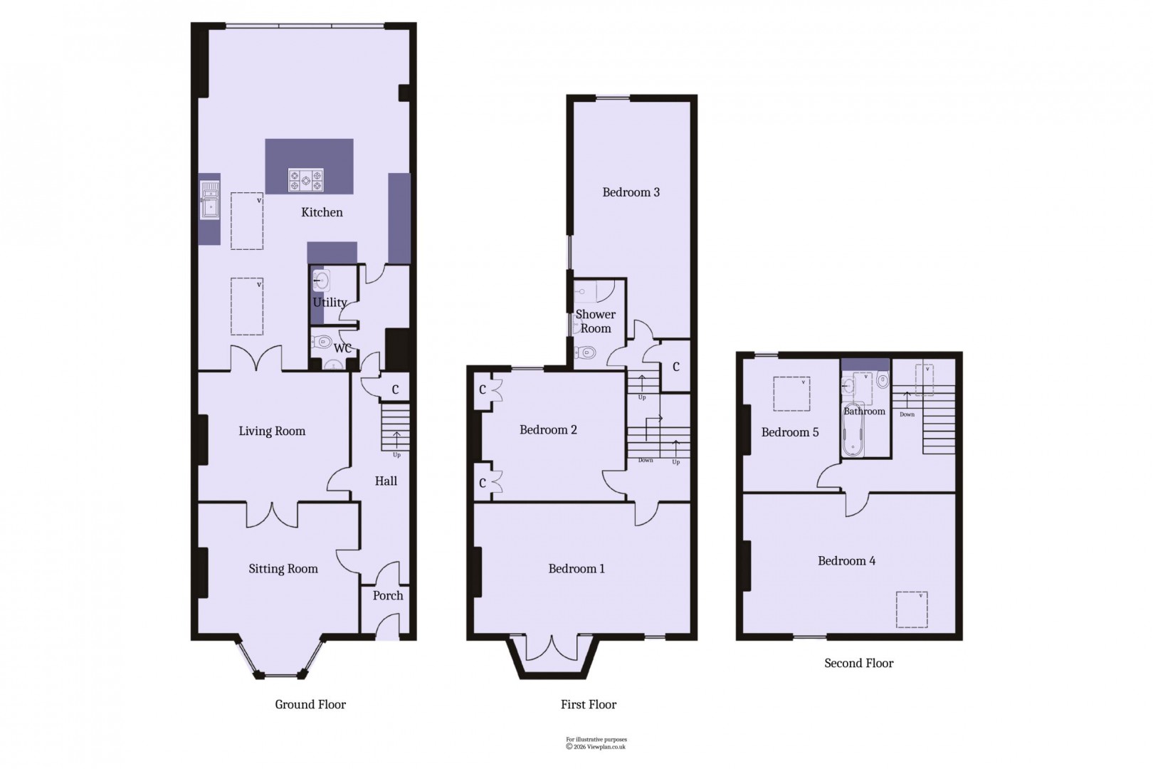 Floorplan for Kymin Terrace, Penarth