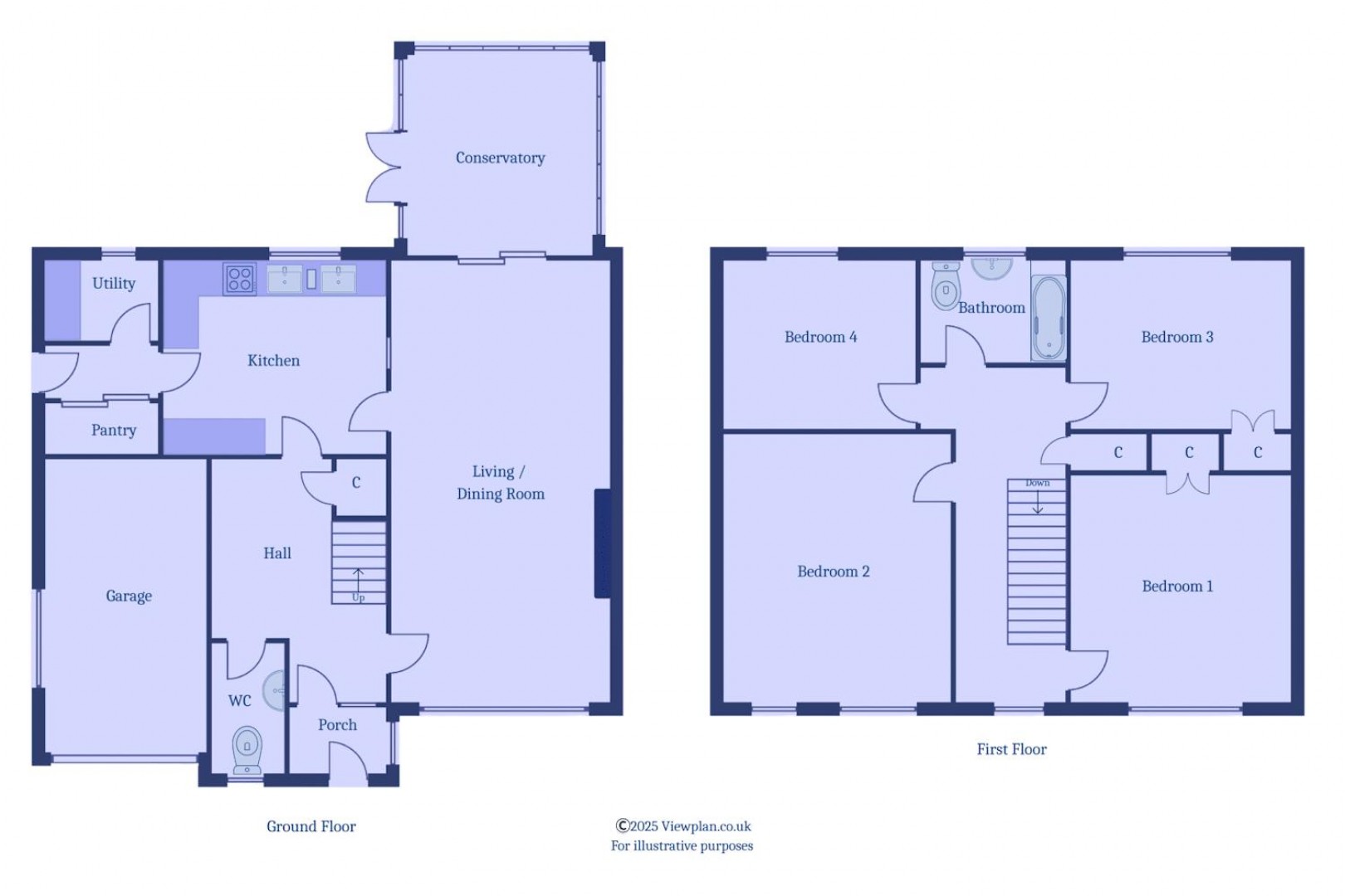 Floorplan for Robinswood Crescent, Penarth
