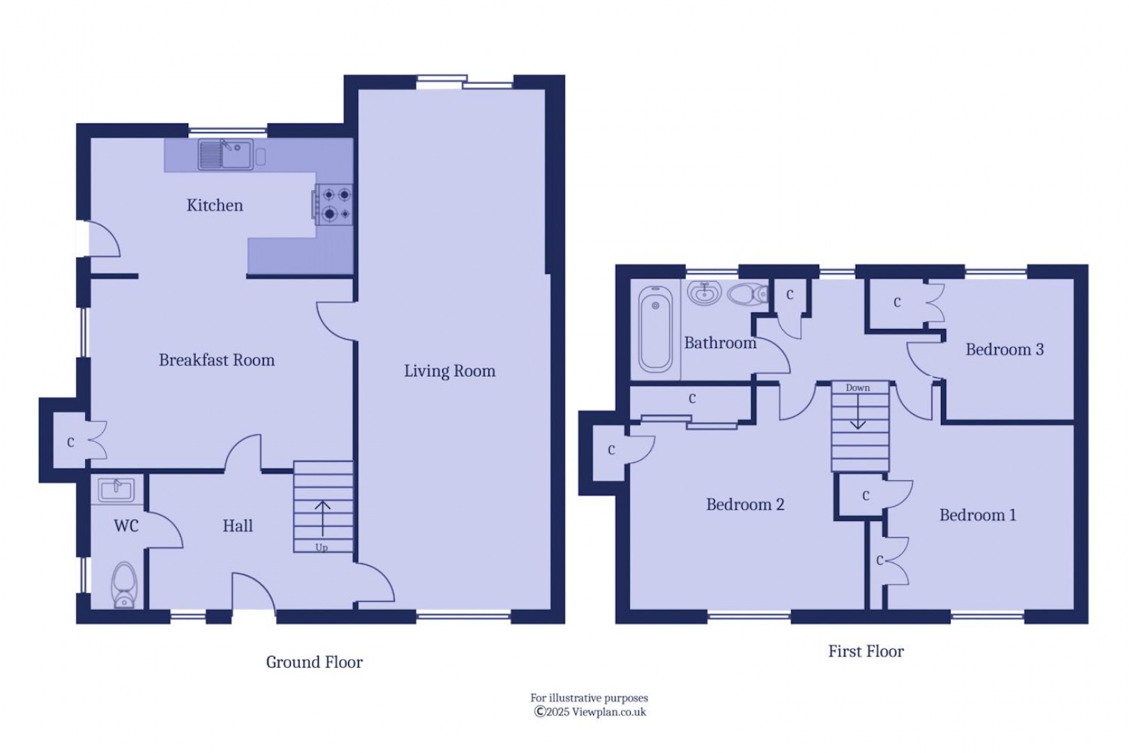 Floorplan for St Pauls Avenue, Penarth