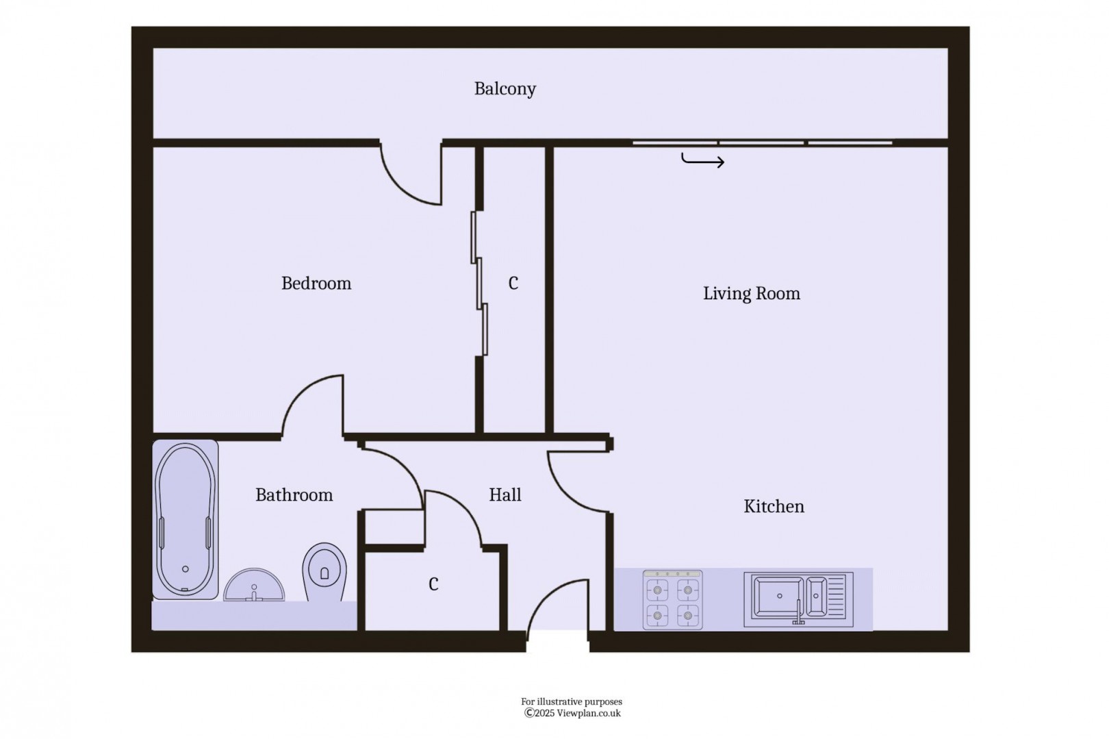 Floorplan for Dovercourt House, Ferry Court, Cardiff