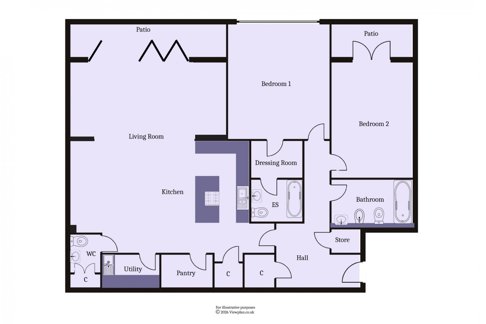 Floorplan for Bay View, Old Barry Road, Penarth