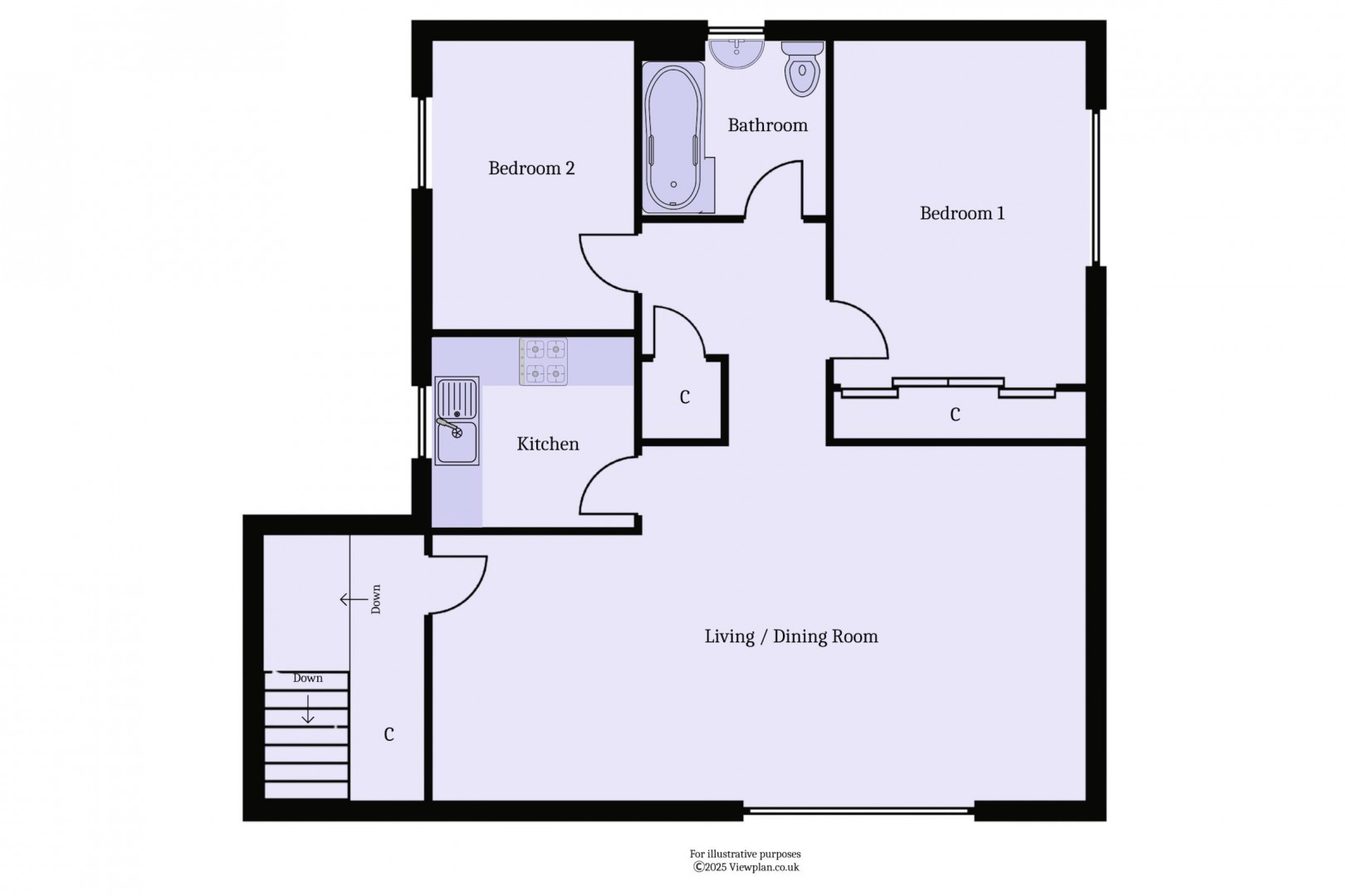 Floorplan for Cornerswell Place, Penarth