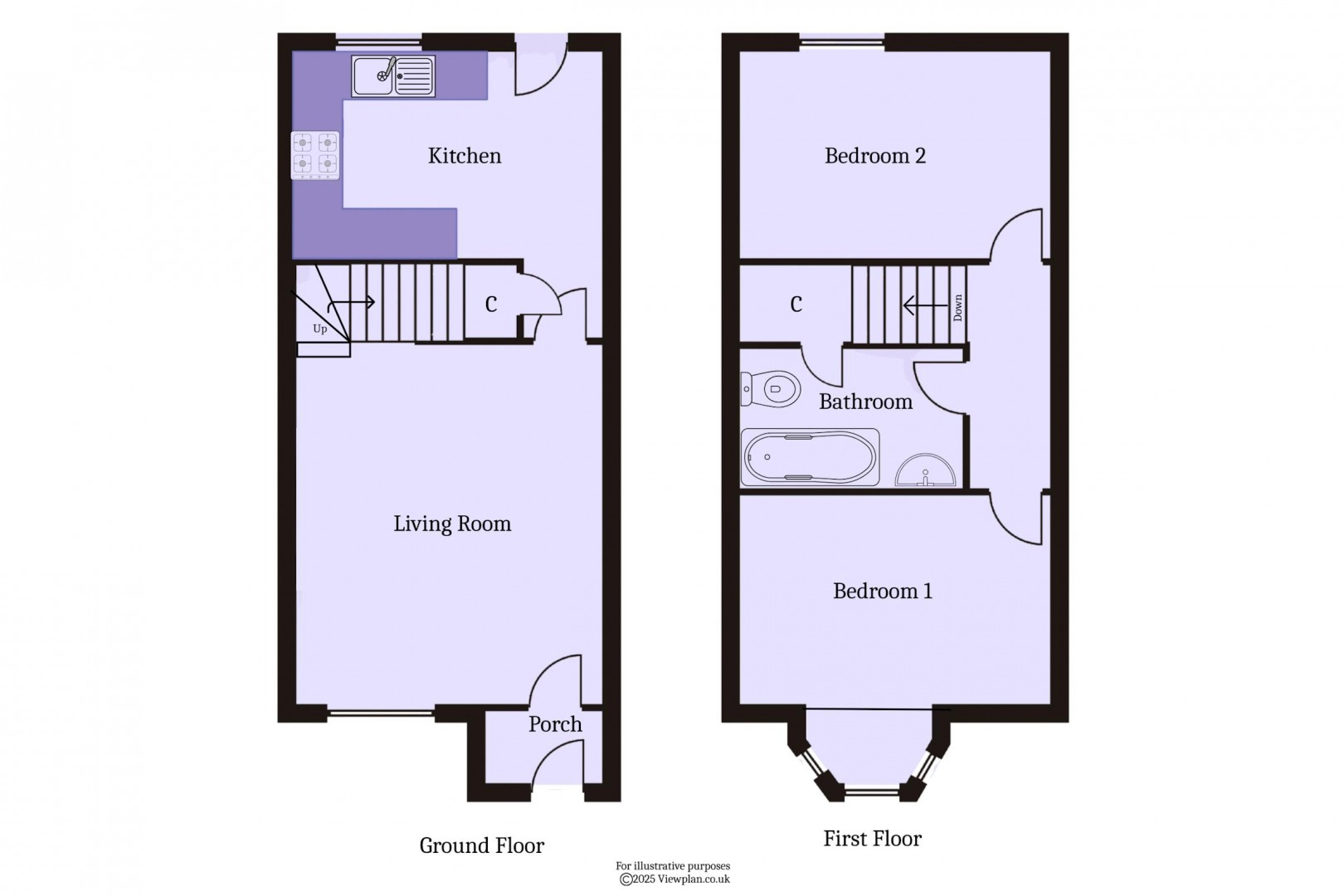Floorplan for Kestell Drive, Cardiff