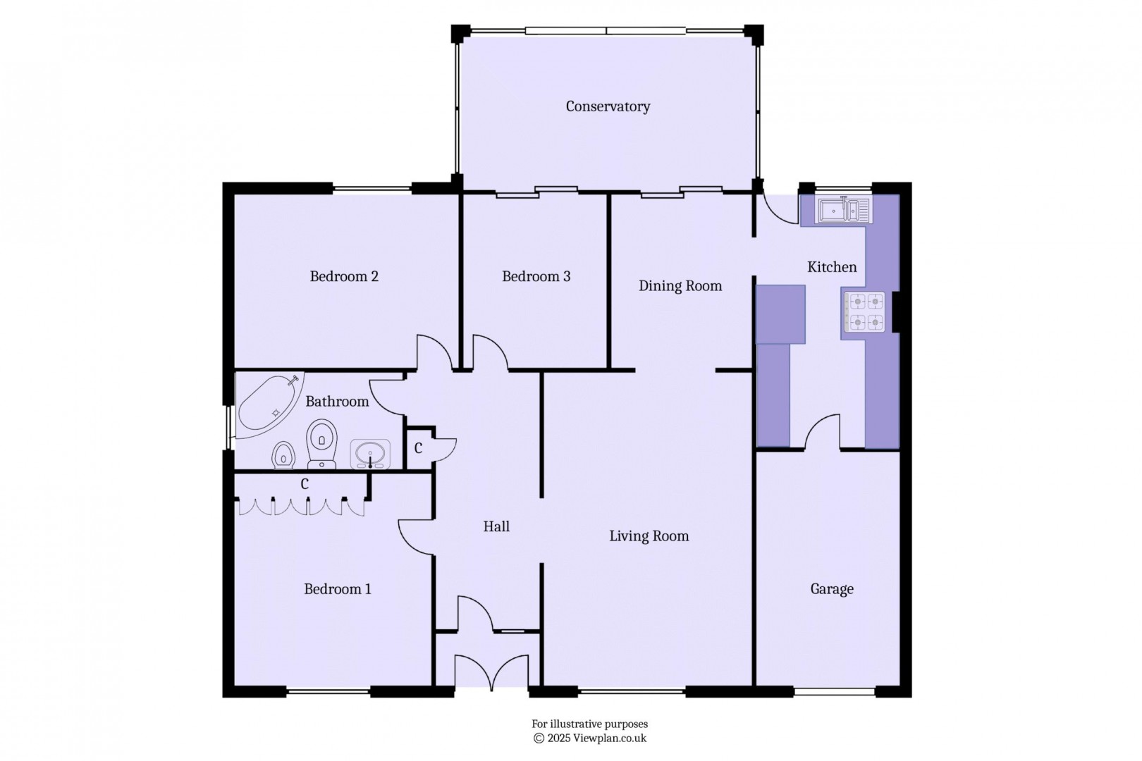 Floorplan for Castle Avenue, Penarth