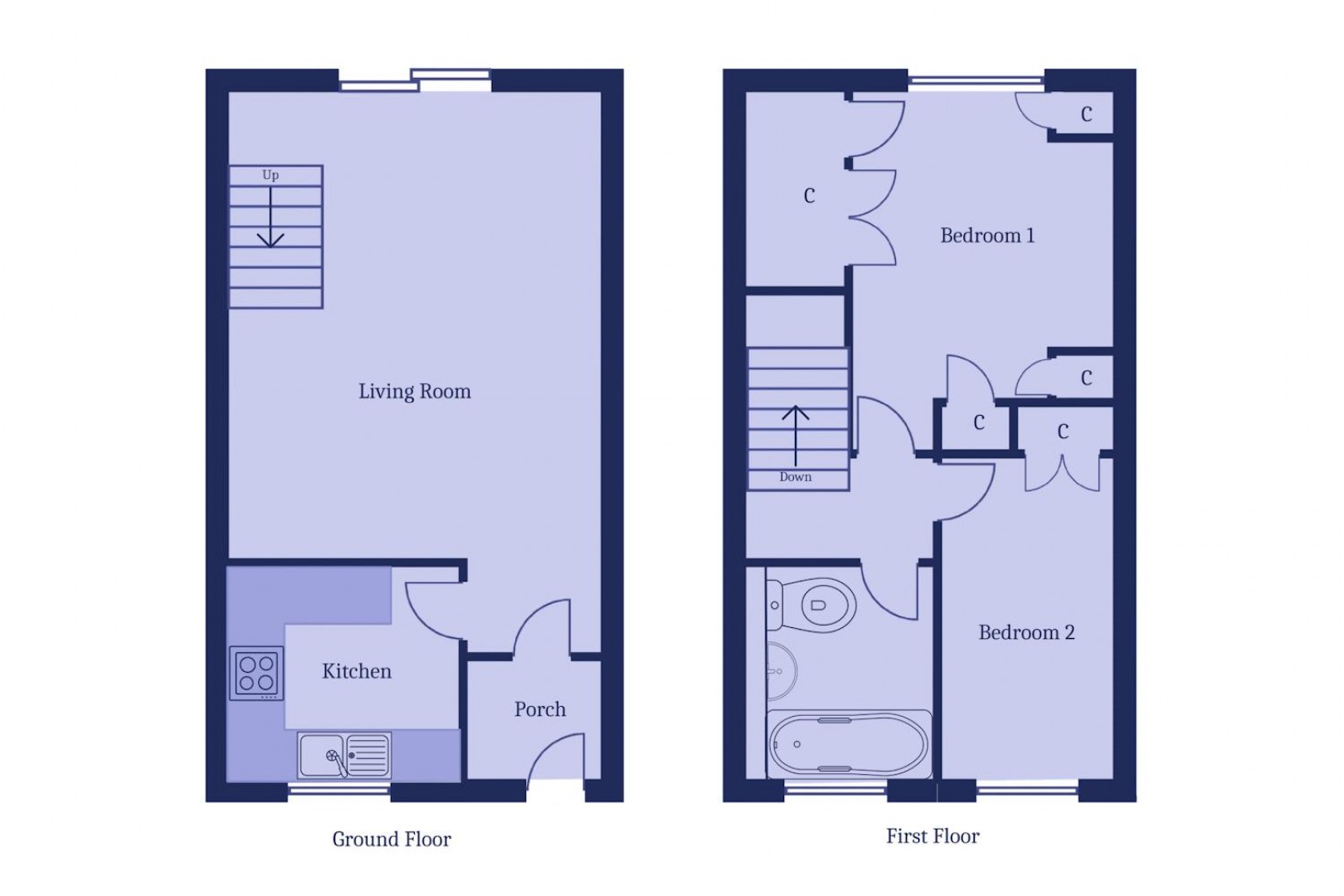 Floorplan for Penyturnpike View, Penarth