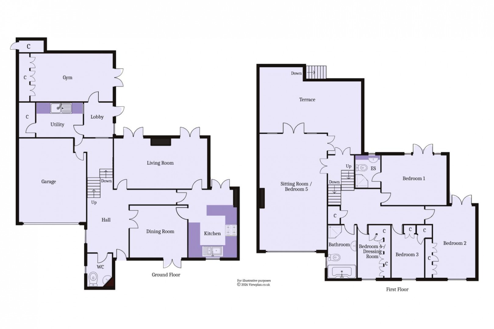 Floorplan for The Paddocks, Penarth