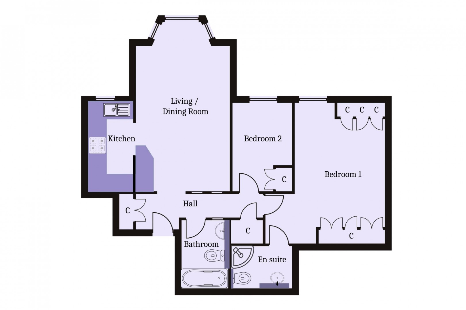 Floorplan for Alexandra Court, The Esplanade, Penarth