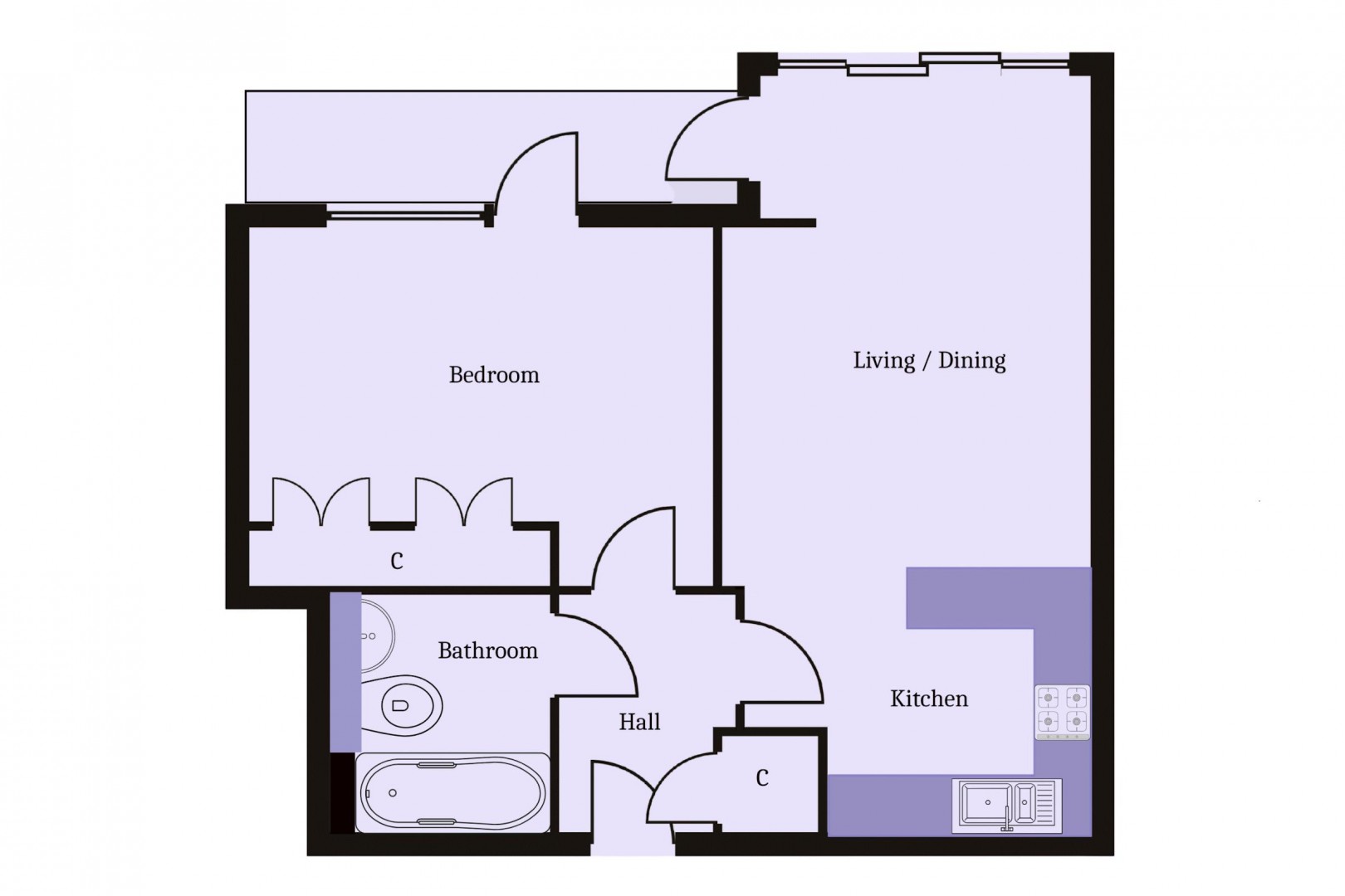 Floorplan for Woodlands, Hayes Point, Sully
