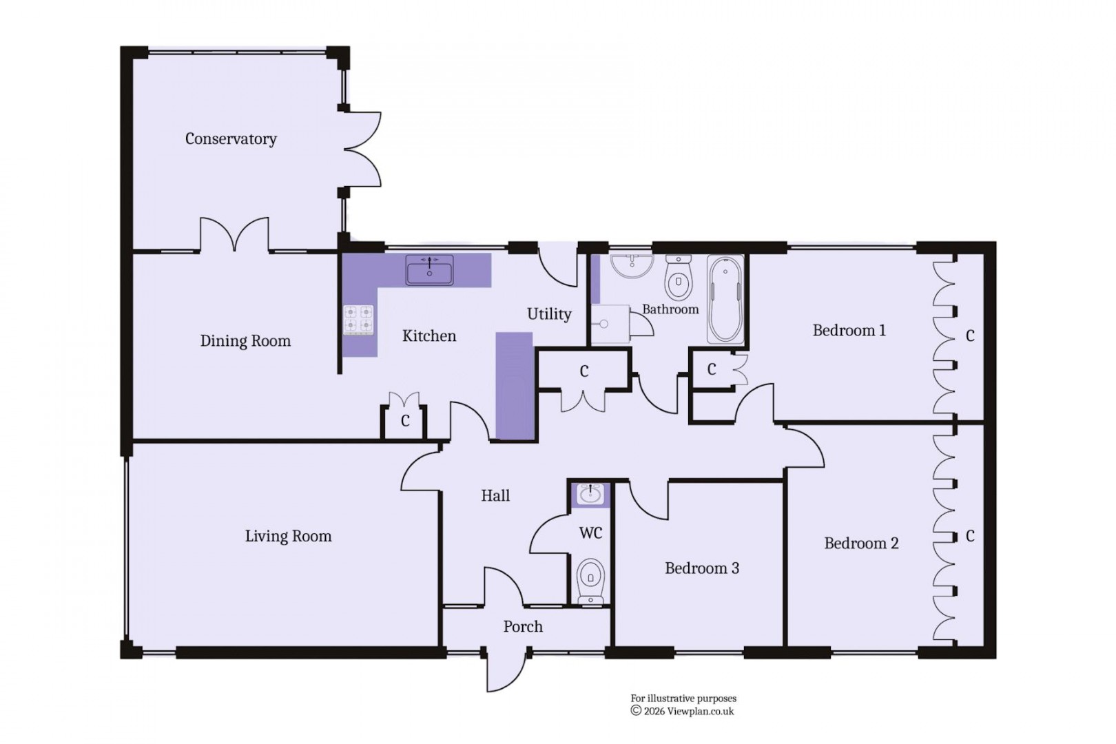 Floorplan for Minehead Avenue, Sully