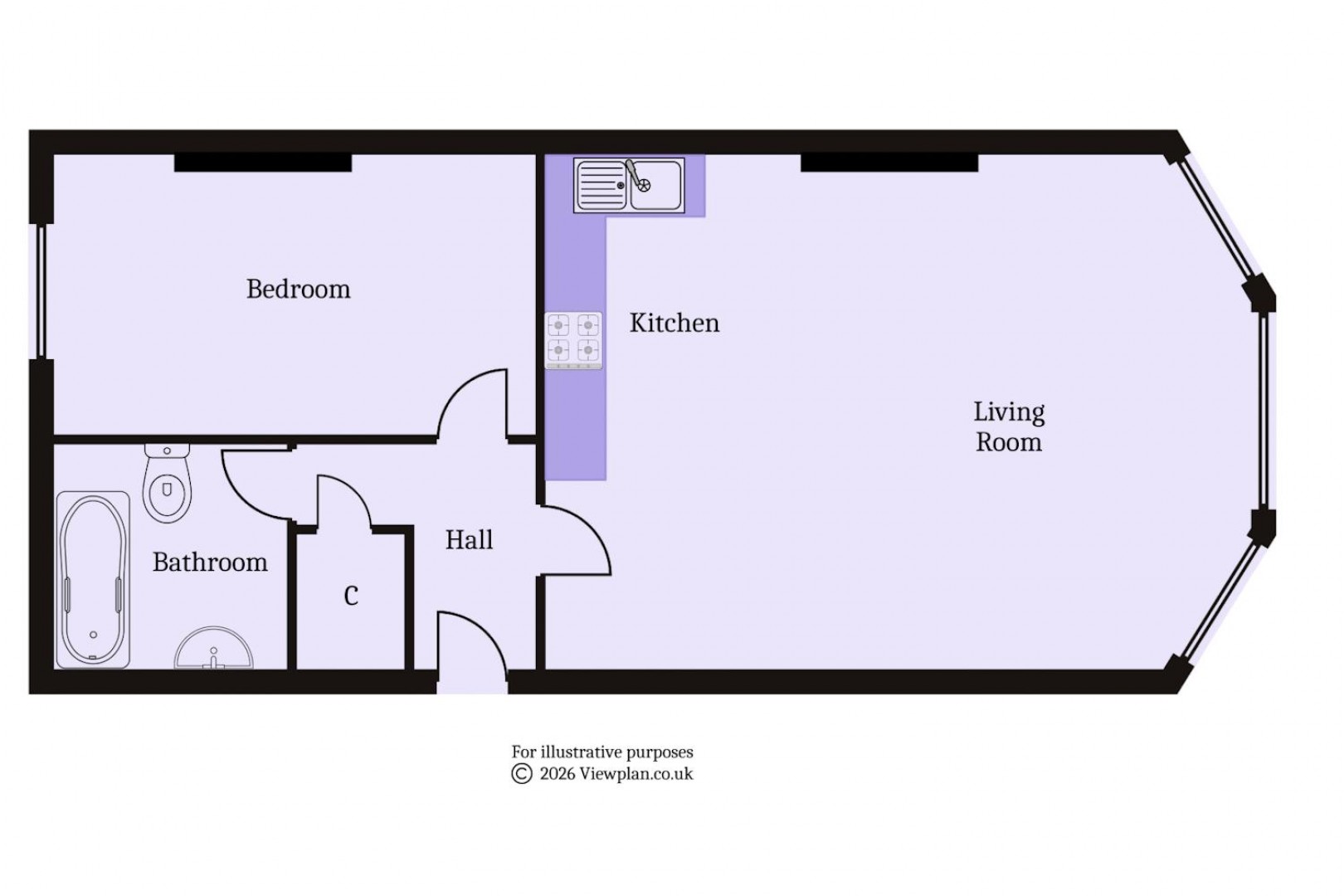 Floorplan for Plymouth Road, Penarth