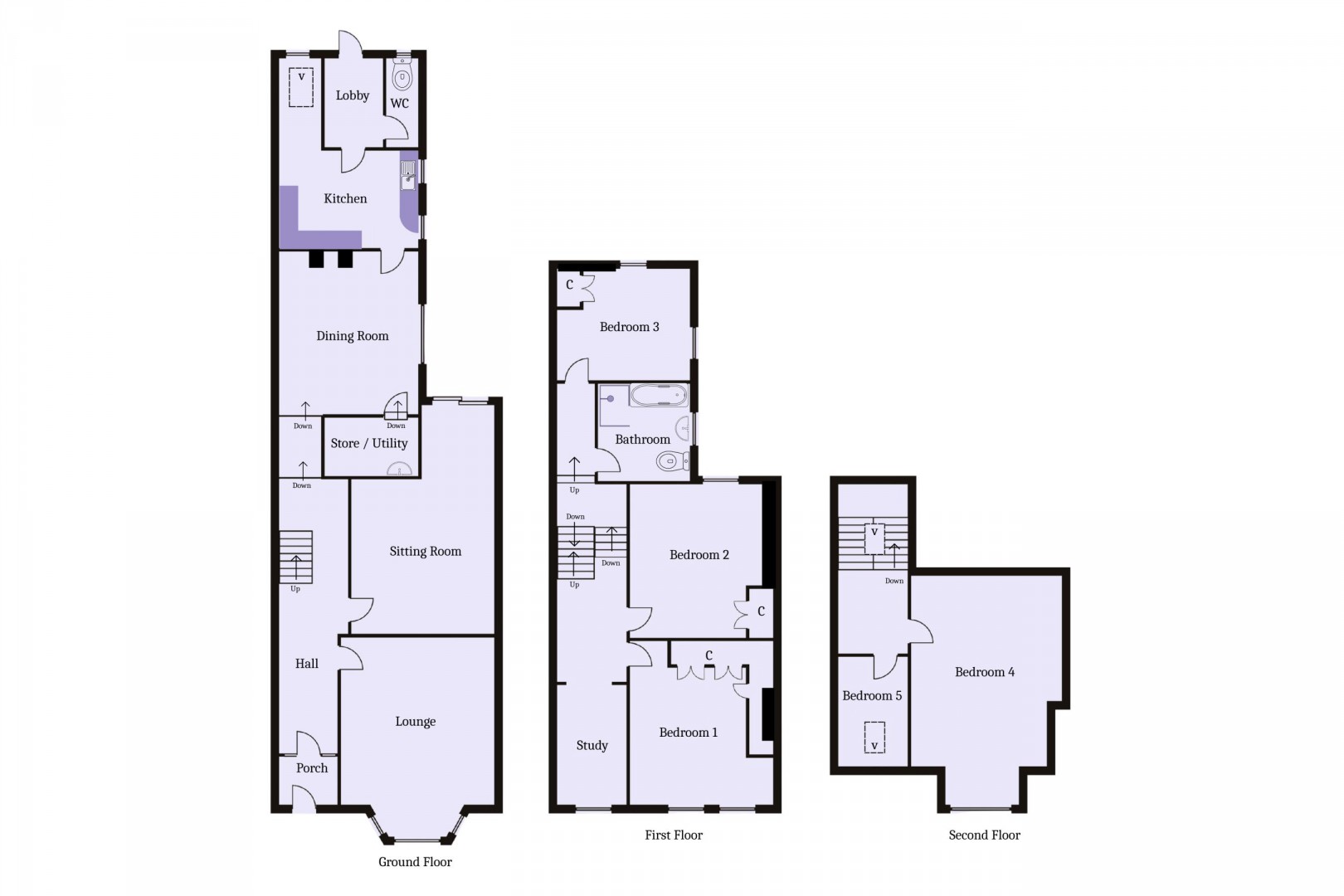 Floorplan for Westbourne Road, Penarth
