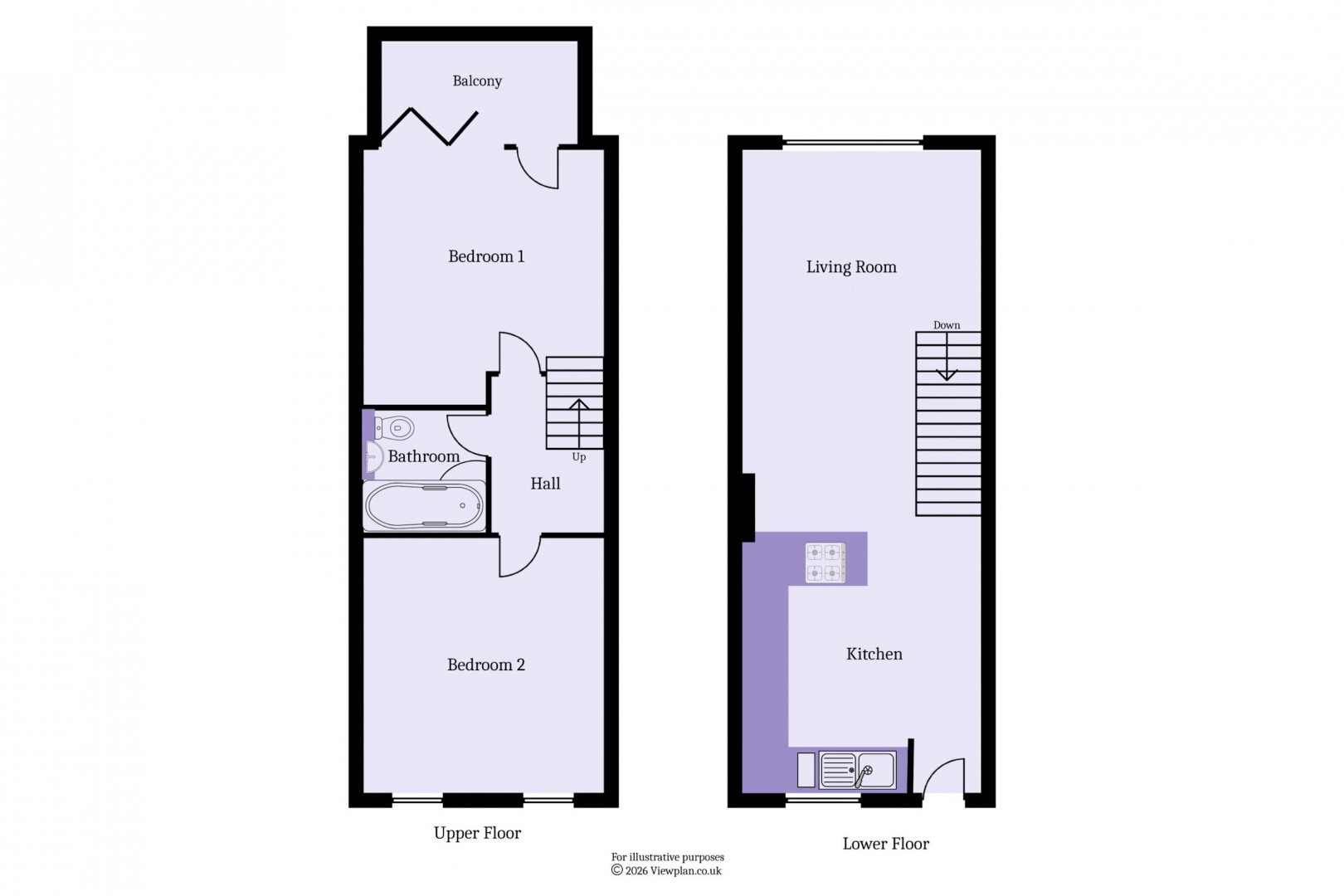 Floorplan for Gwent, Northcliffe, Penarth