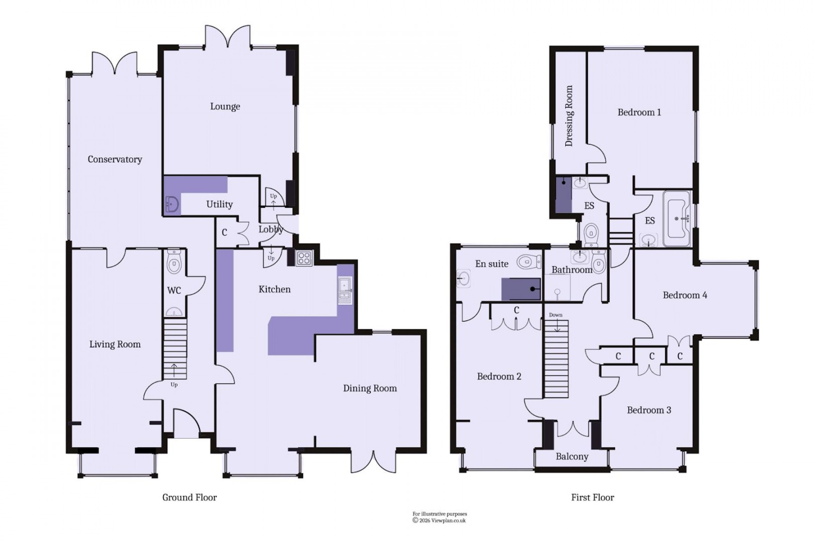 Floorplan for Whitcliffe Drive, Penarth
