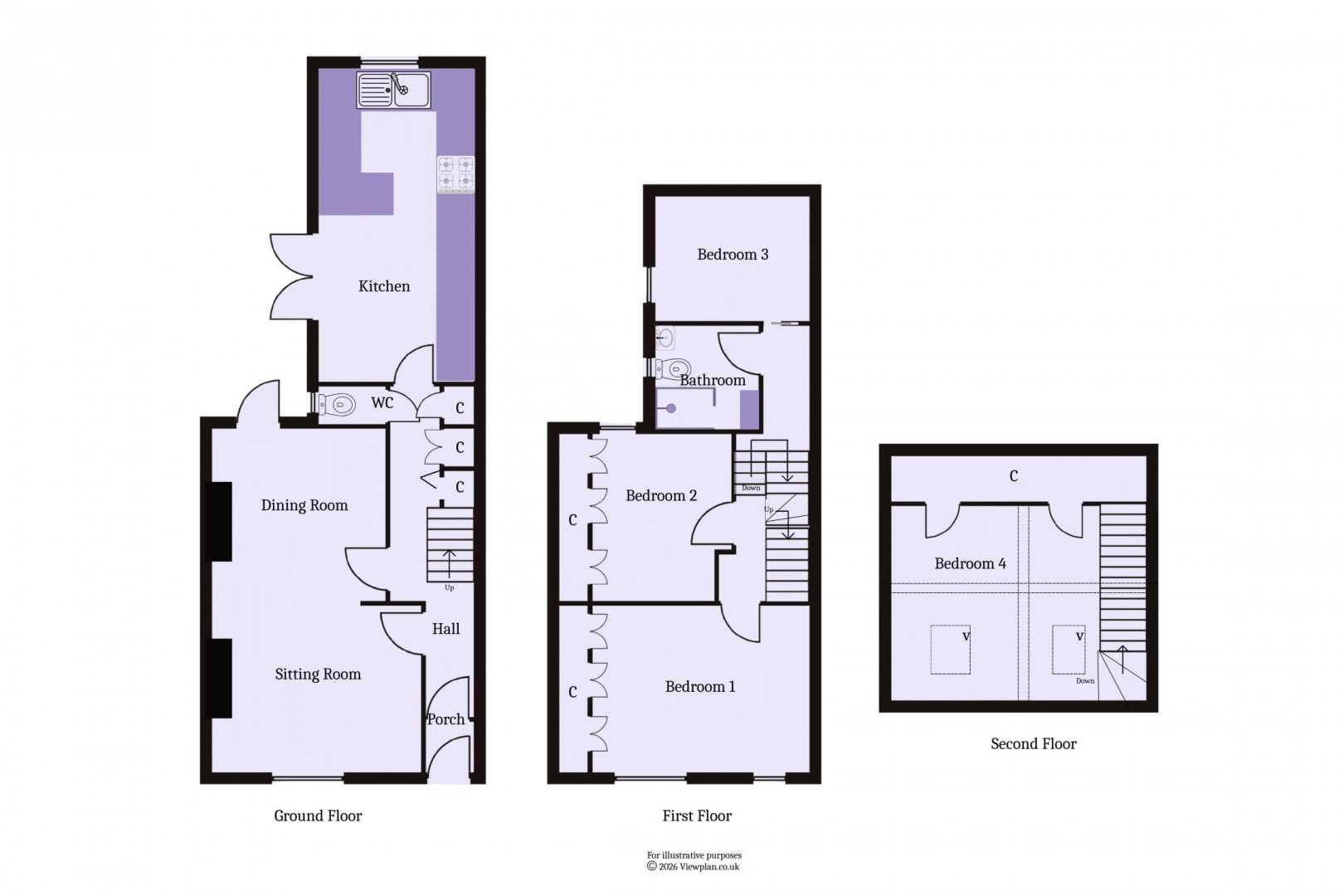 Floorplan for Plassey Street, Penarth