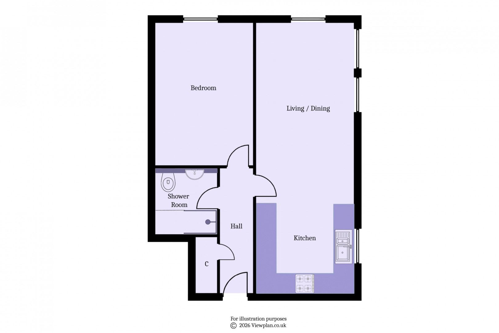 Floorplan for John Batchelor Way, Penarth