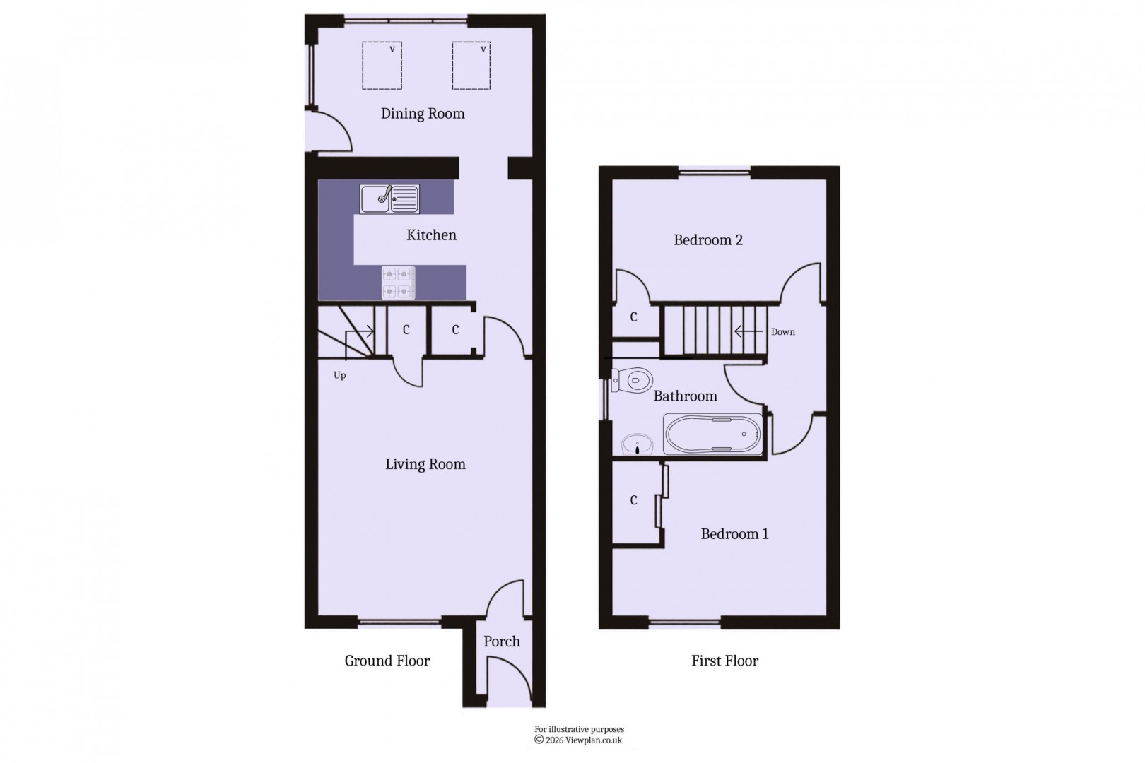 Floorplan for Althorp Drive, Penarth