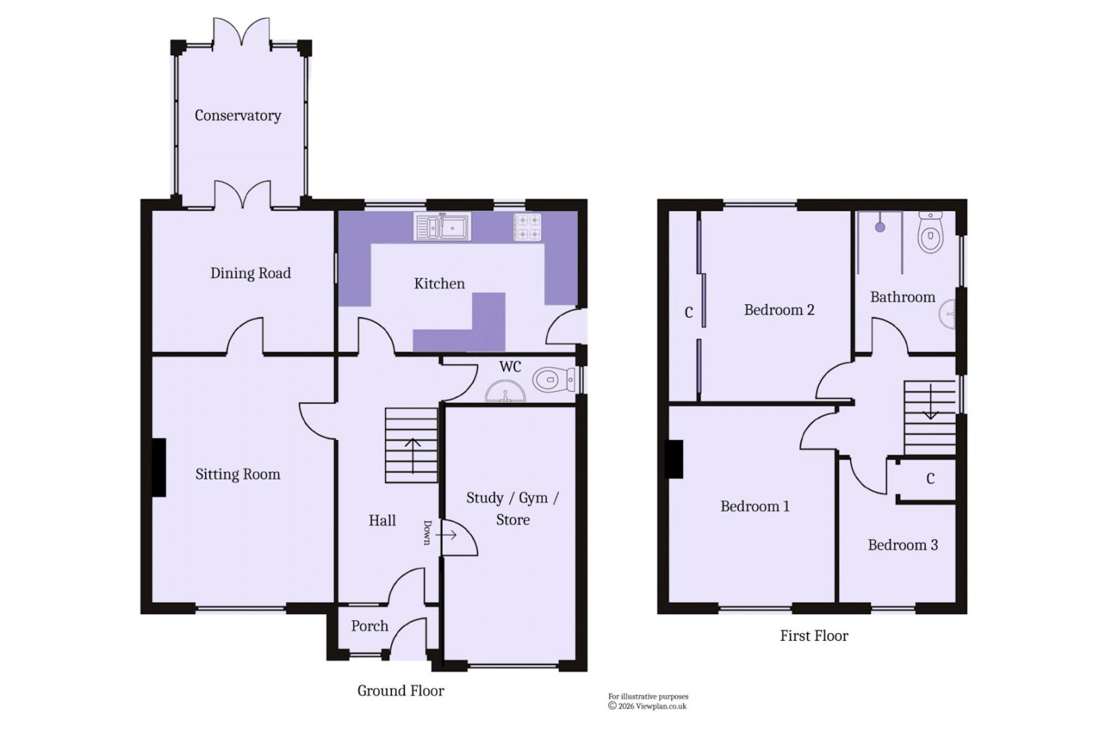 Floorplan for Meliden Lane, Penarth