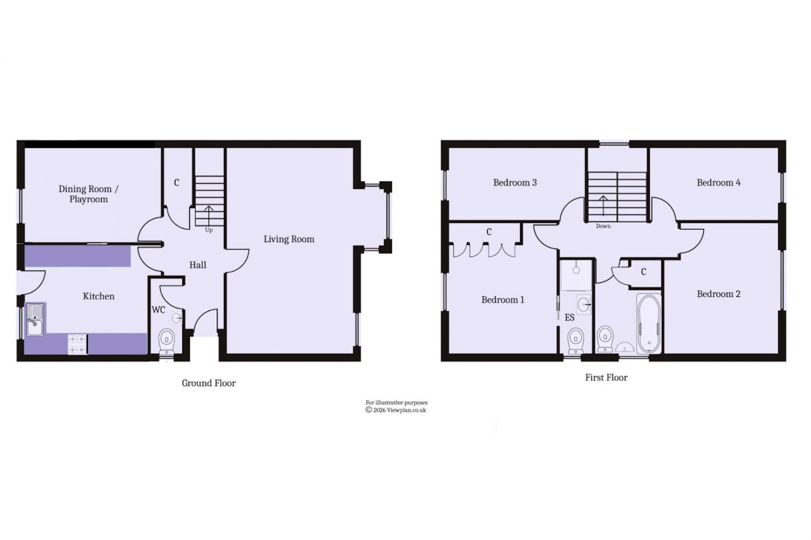 Floorplan for Grimson Close, Sully