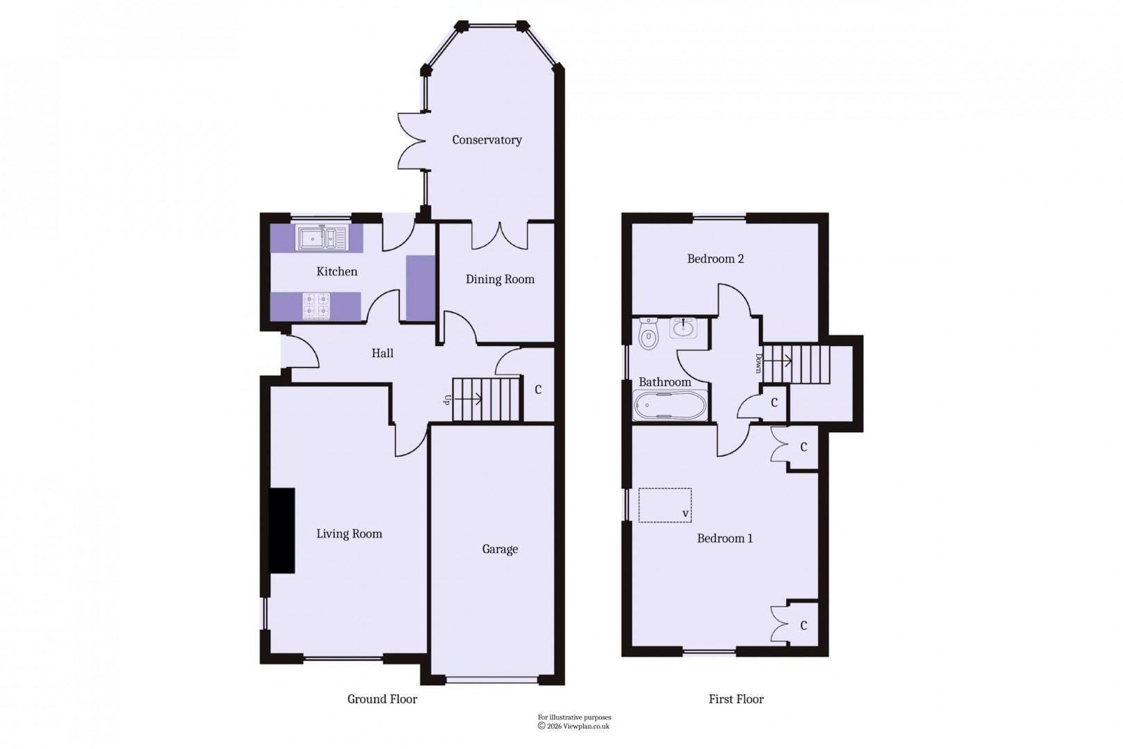 Floorplan for Keteringham Close, Sully