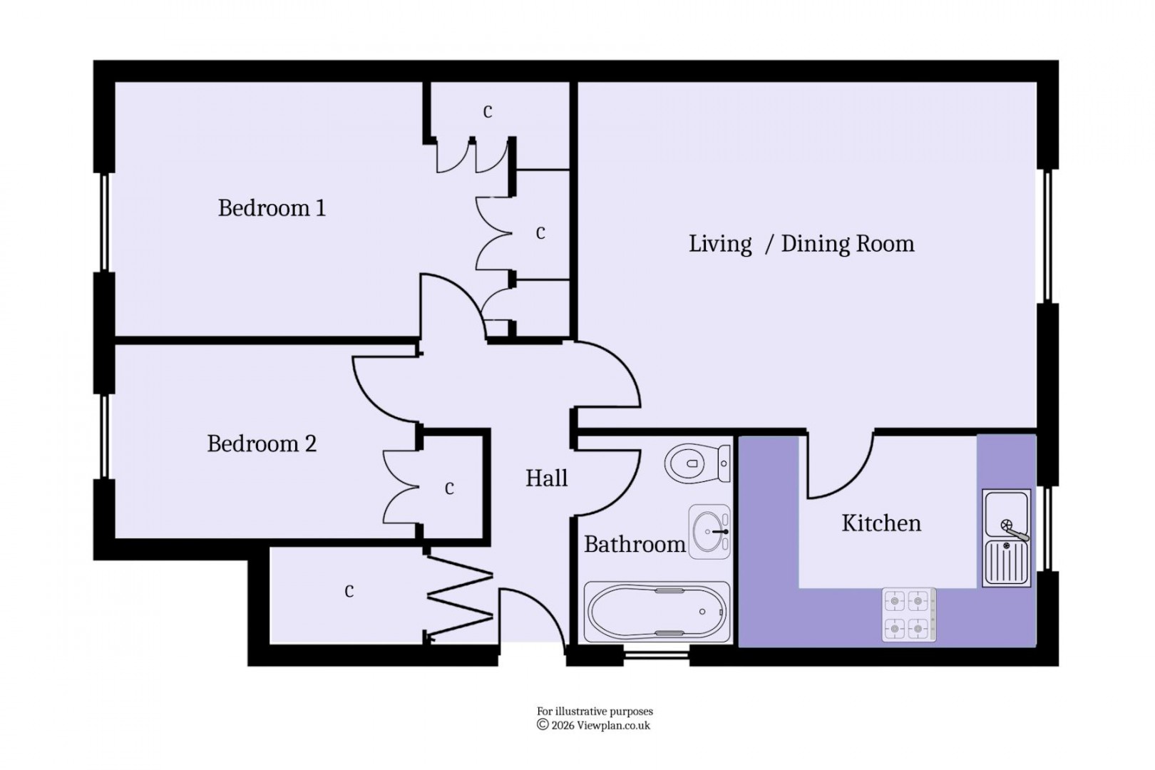 Floorplan for Vista Court, Northcliffe Drive, Penarth