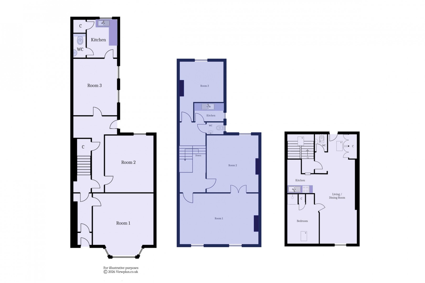 Floorplan for Herbert Terrace, Penarth