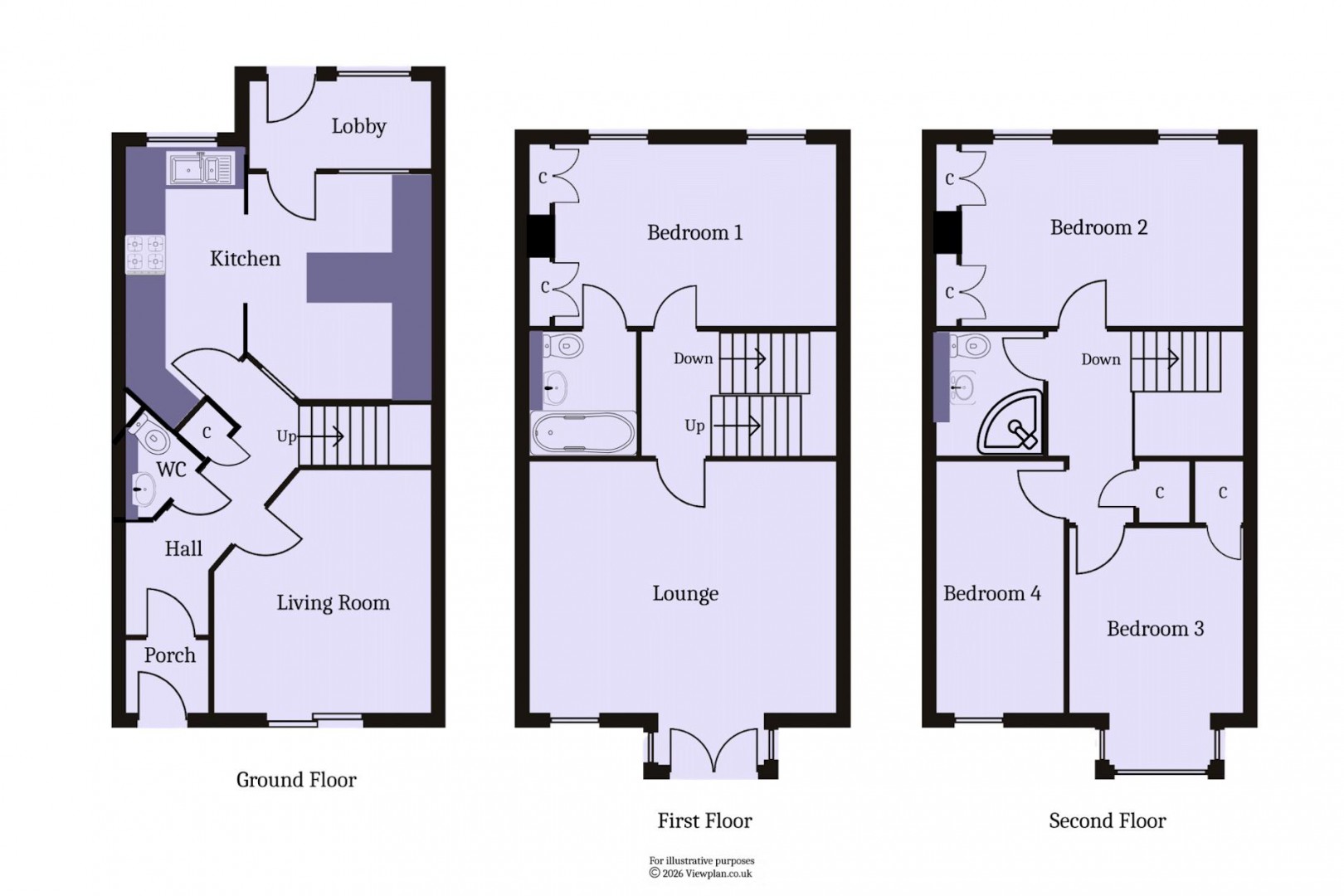 Floorplan for Plas St. Pol De Leon, Penarth