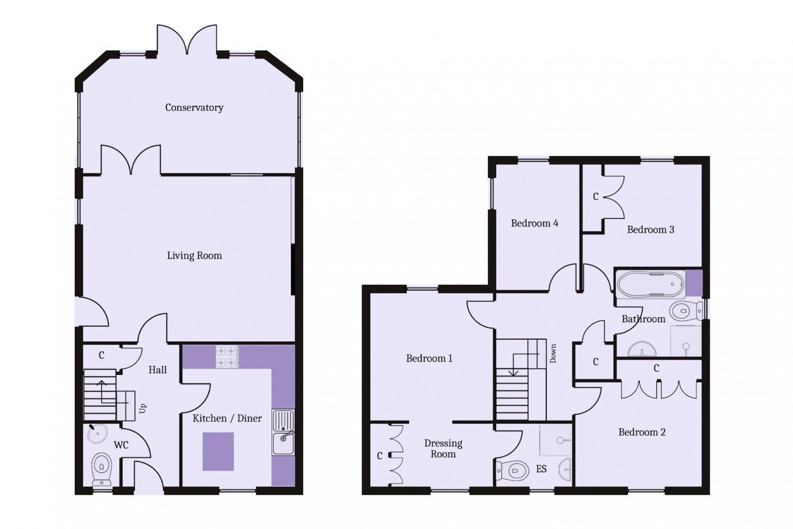 Floorplan for Cae Canol, Penarth