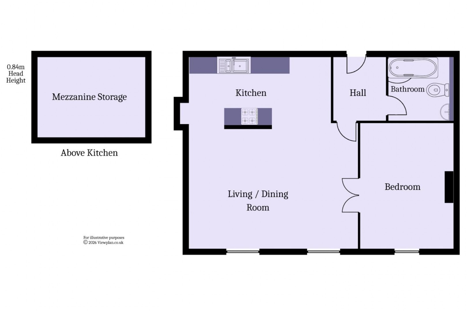 Floorplan for Windsor Lofts, Windsor Road, Penarth