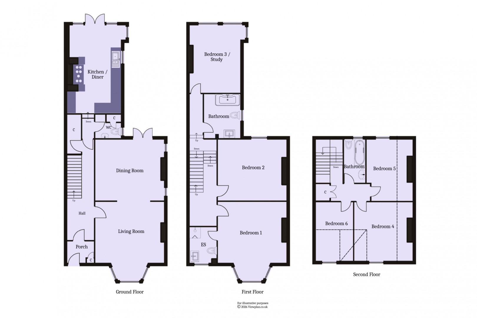 Floorplan for Westbourne Road, Penarth