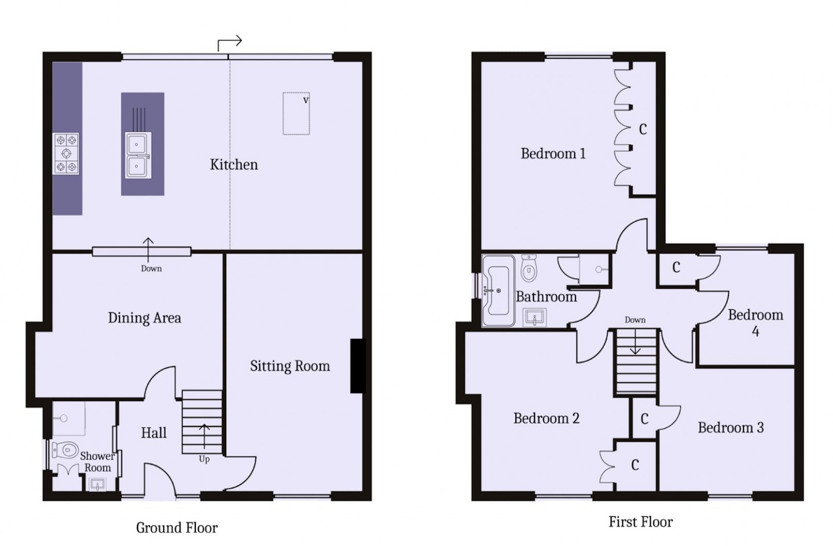 Floorplan for Castle Avenue, Penarth