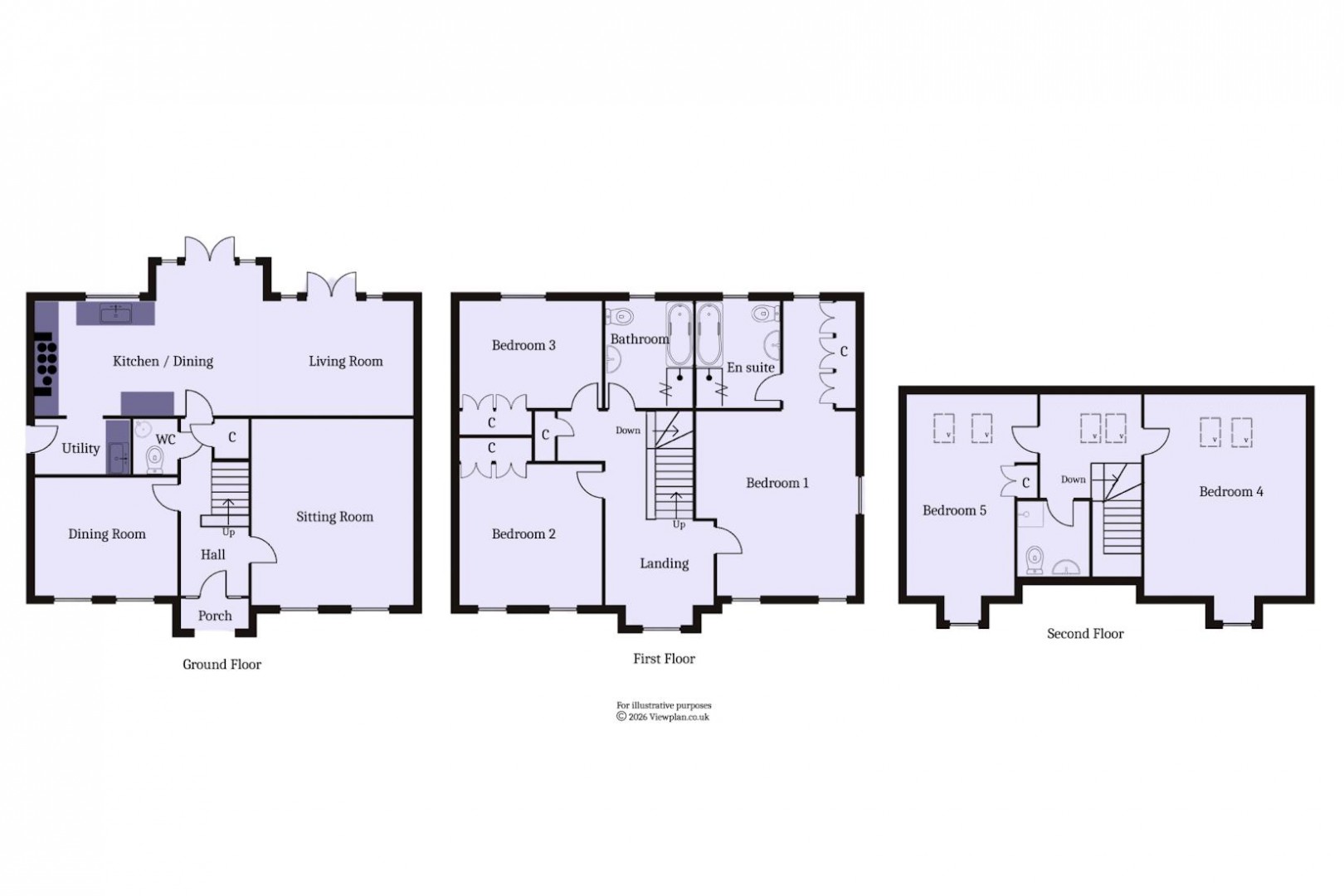 Floorplan for Heol Tre Forys, Penarth