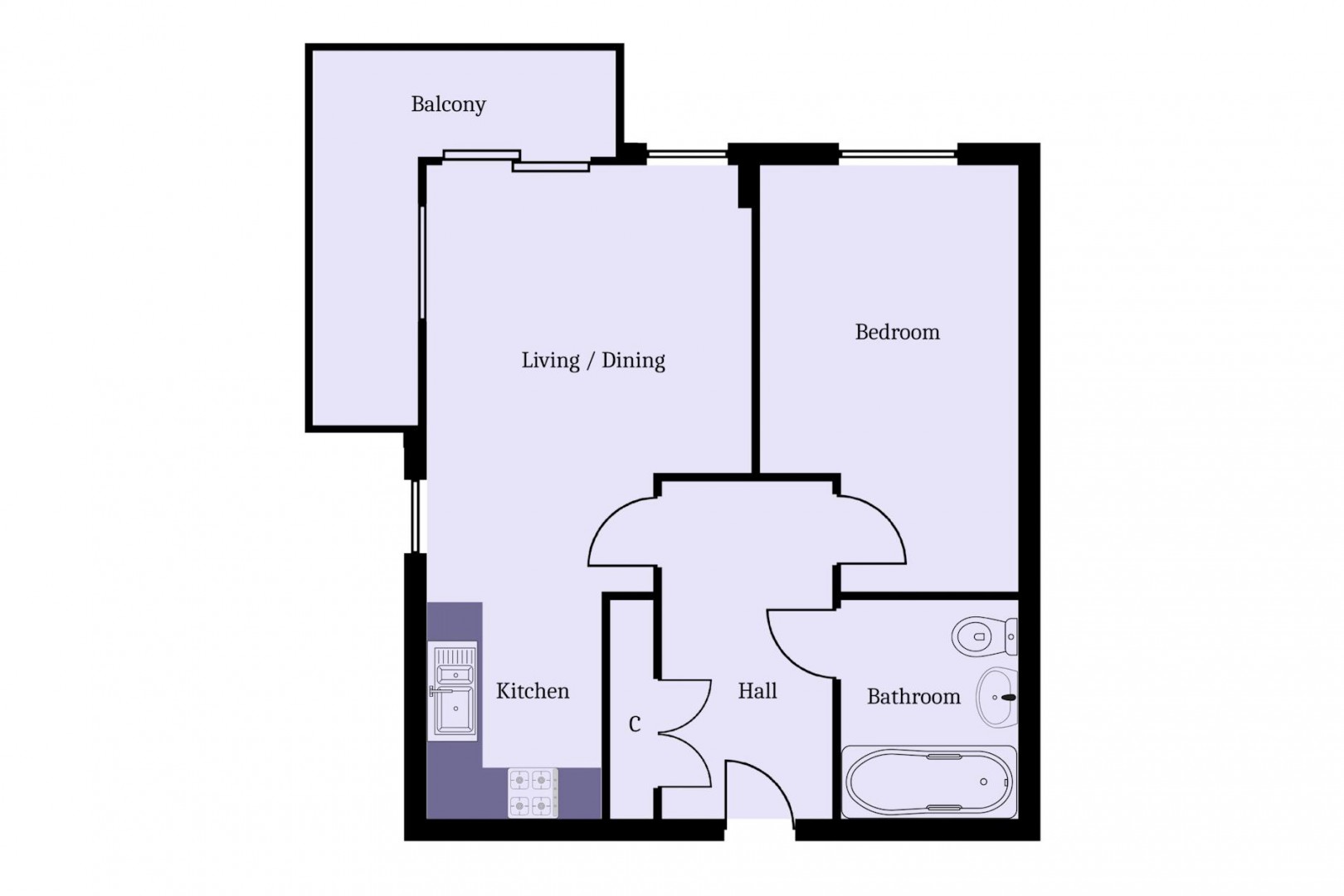Floorplan for The Pinnacle, Trem Elai, Penarth