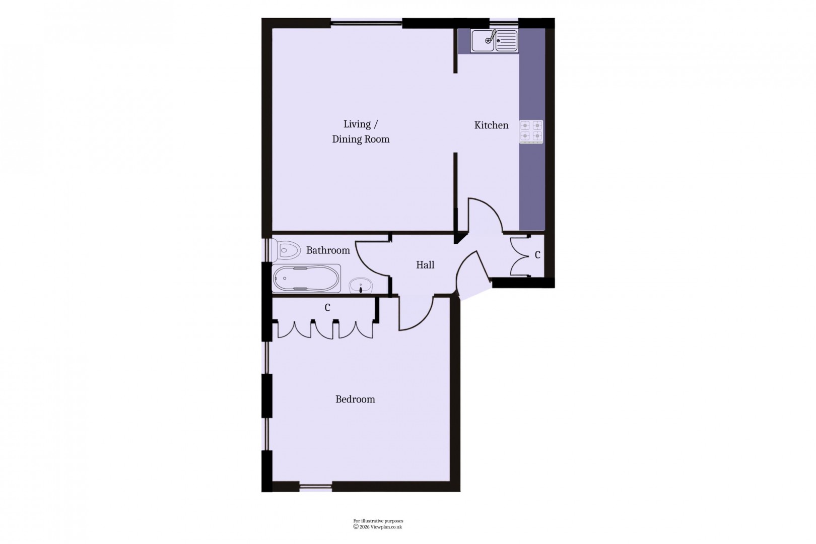 Floorplan for Albert Crescent, Penarth