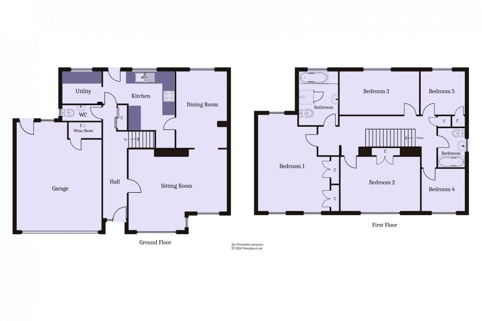 Floorplan for The Paddocks, Penarth