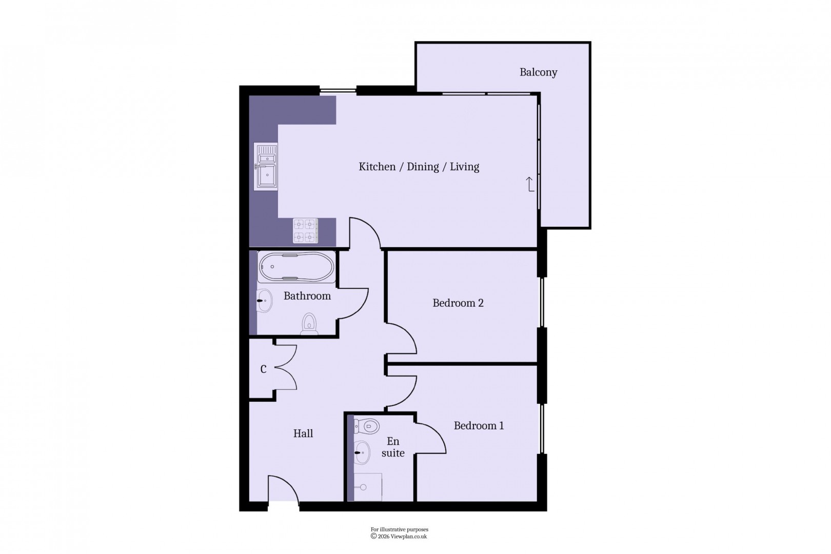 Floorplan for The Pinnacle, Trem Elai, Penarth