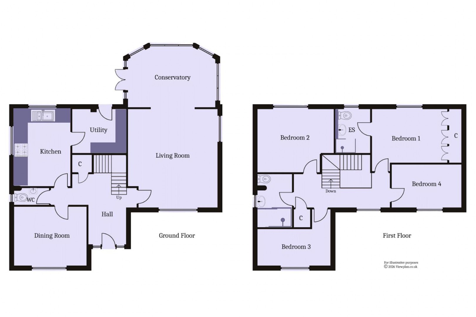 Floorplan for Shearwater Close, Penarth