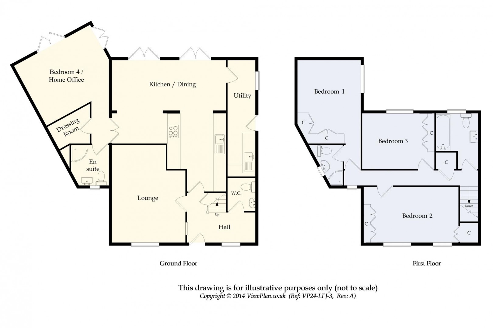 Floorplan for Bittern Way, Penarth
