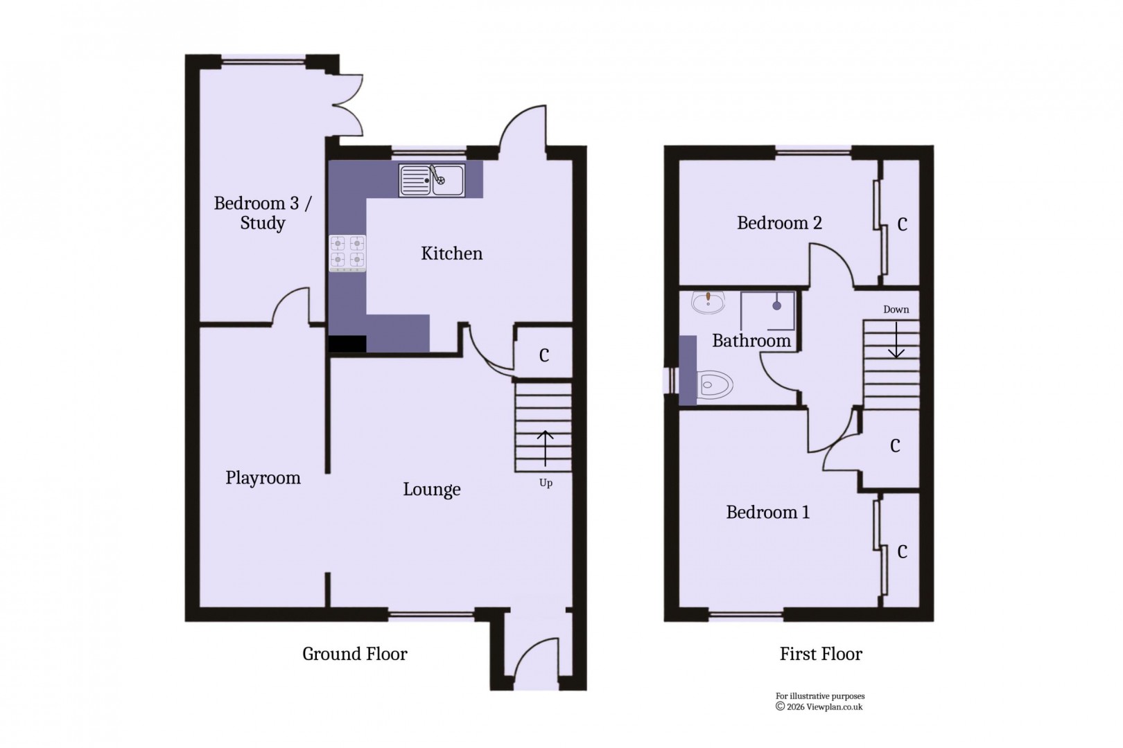 Floorplan for Arlington Road, Sully